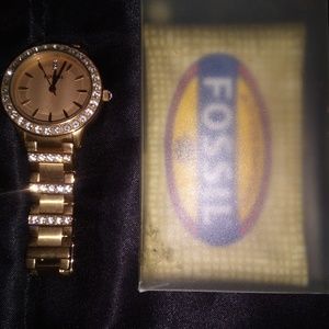 SALE! FOSSIL Rose Gold Tone Watch